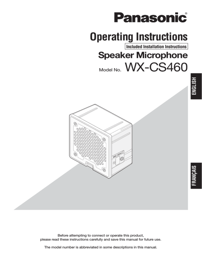 Panasonic Attune II Operating instructions Panasonic Attune II Operating instructions