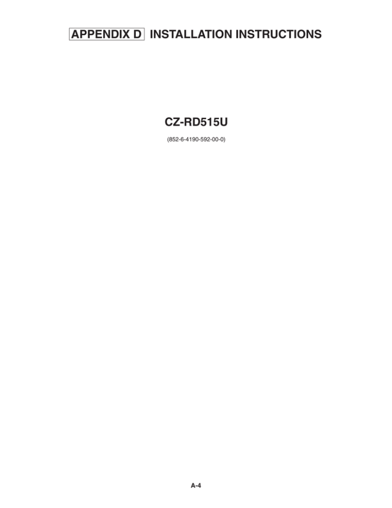 Panasonic CS-KE18NB4U Installation Manual Panasonic CS-KE18NB4U Installation Manual
