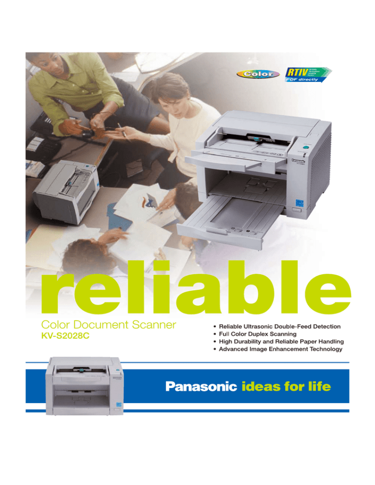 Panasonic KV-S2028C Specification Panasonic KV-S2028C Specification