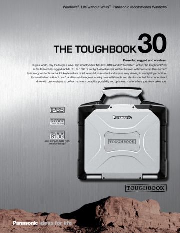 Panasonic Toughbook 30 User's manual Panasonic Toughbook 30 User's manual