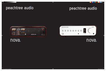 Peachtree Audio Nova User's Manual | Manualzz Peachtree Audio Nova User's Manual | Manualzz