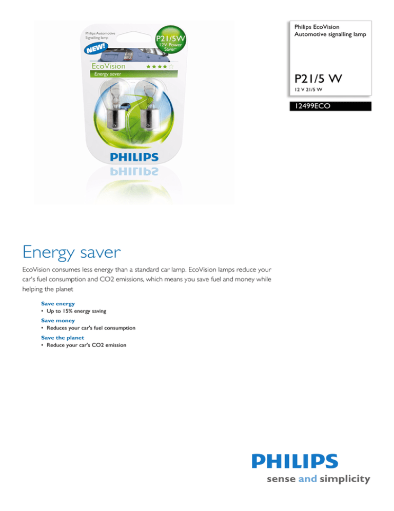 Philips 12499ECO User manual Philips 12499ECO User manual