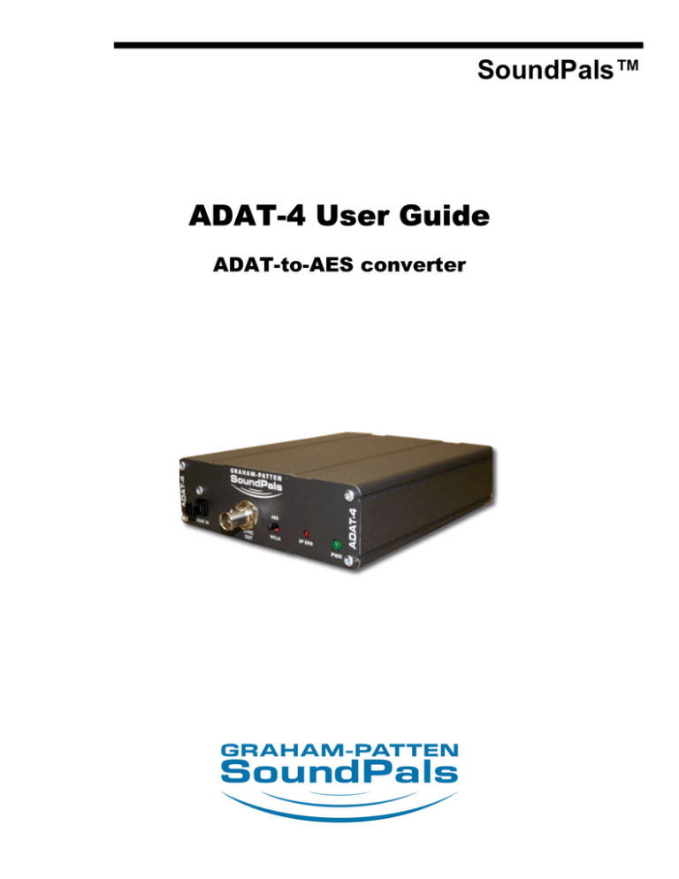 Philips ADAT-4 User manual Philips ADAT-4 User manual
