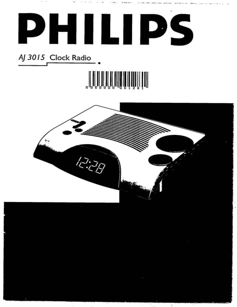 Philips AJ 3015/04 User manual Philips AJ 3015/04 User manual