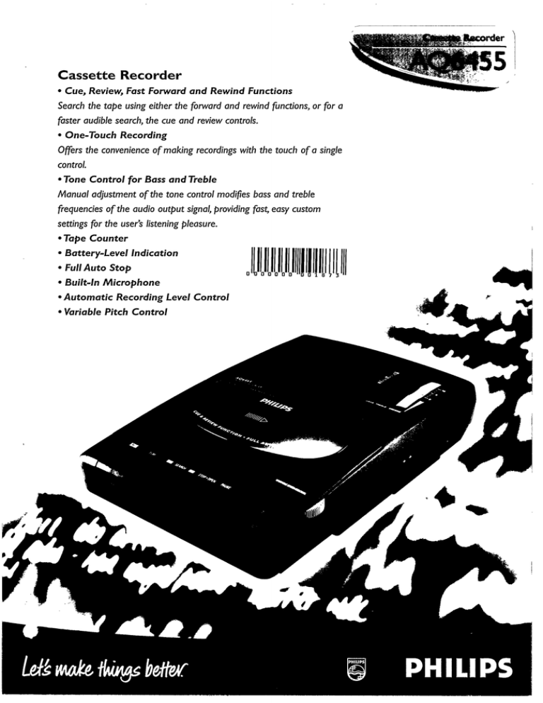 Philips AQ6455/05, AQ6455/00 User manual Philips AQ6455/05, AQ6455/00 User manual