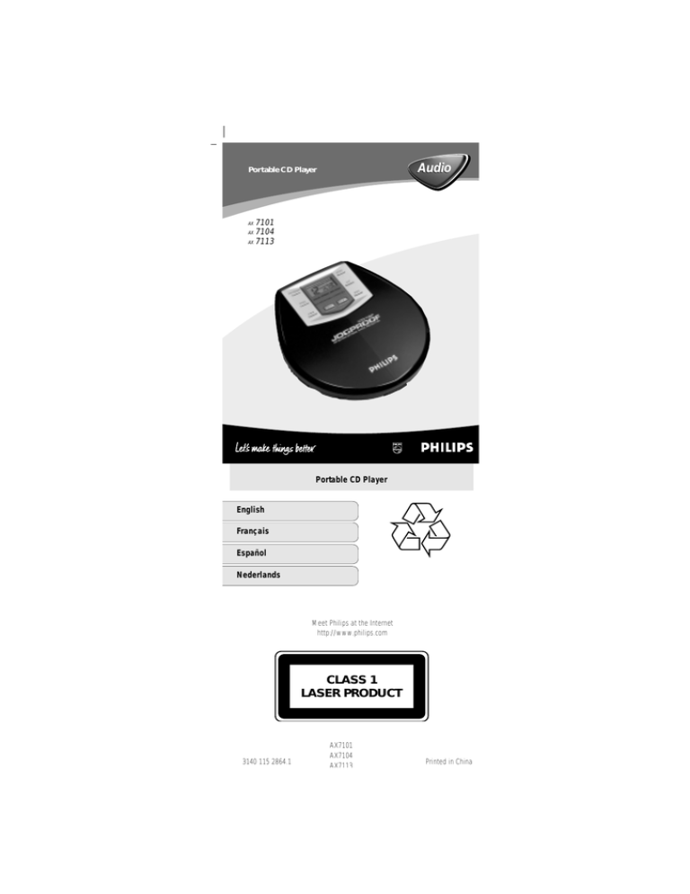 Philips AX7104/00C User manual Philips AX7104/00C User manual