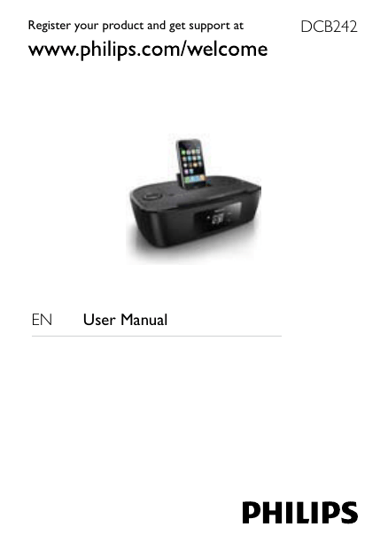 Philips DCB242, DCB242/05 User's manual Philips DCB242, DCB242/05 User's manual