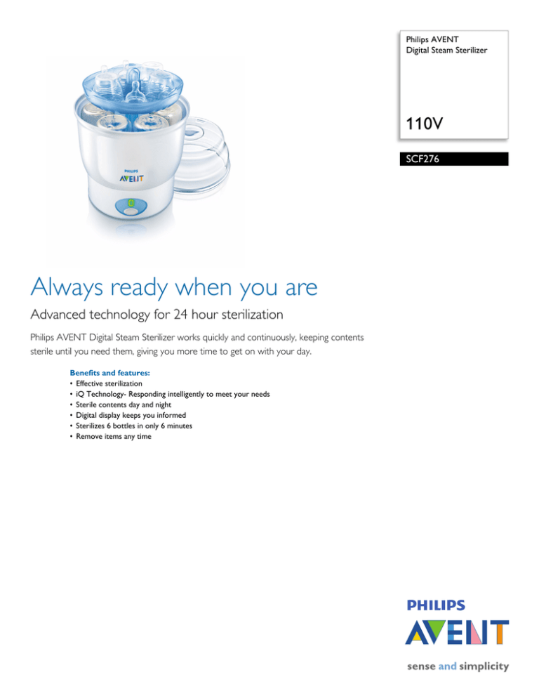 Philips SCF276/33 User manual Philips SCF276/33 User manual