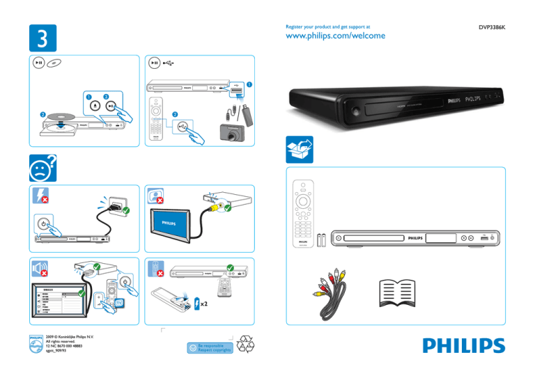 Philips DVP3386K/93 User's manual Philips DVP3386K/93 User's manual