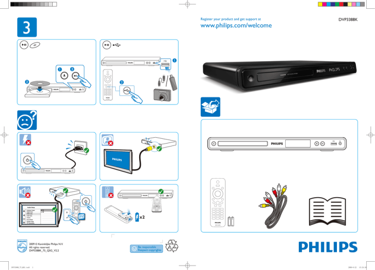 Philips DVP3388K/75 User manual Philips DVP3388K/75 User manual