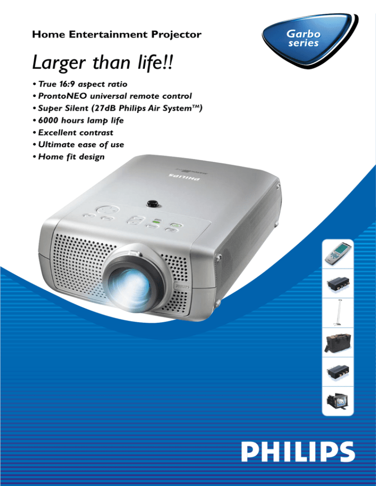 Philips Garbo Series User's manual Philips Garbo Series User's manual