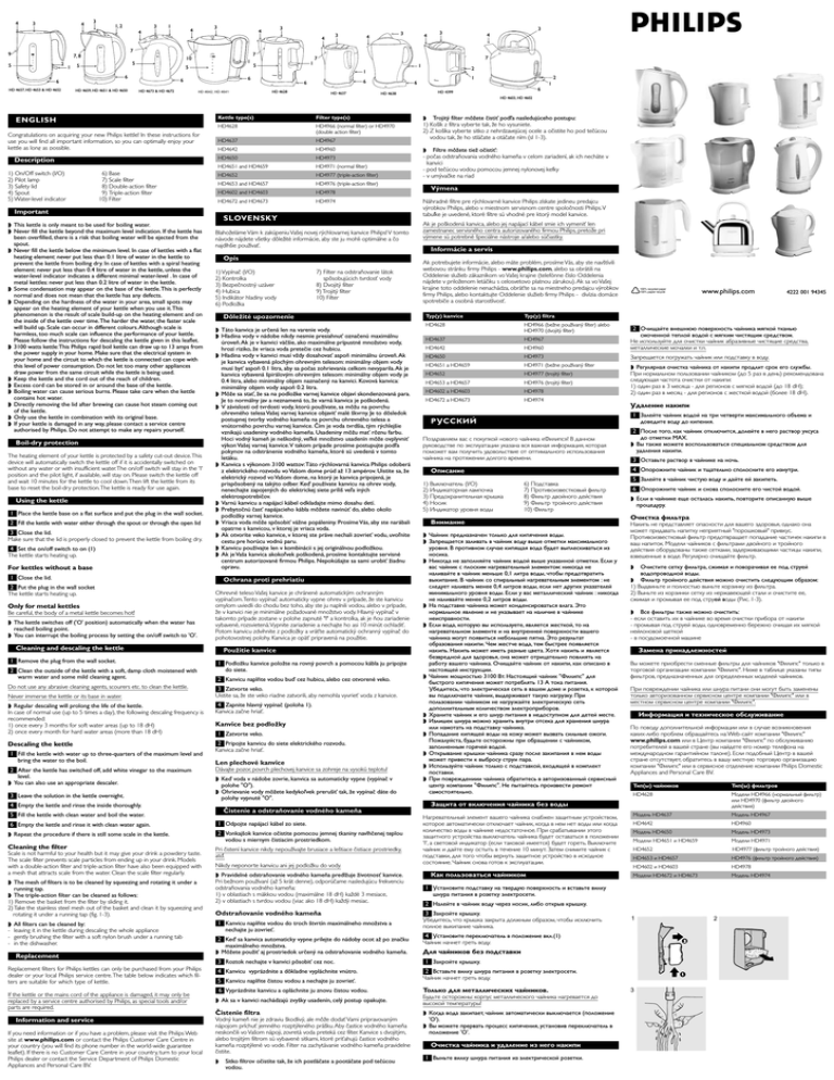 Philips HD4602 User manual Philips HD4602 User manual