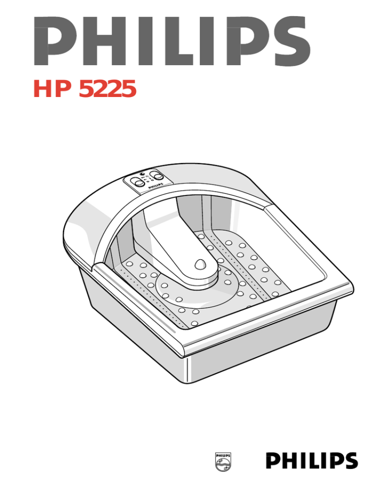 Philips HP 5225 User manual Philips HP 5225 User manual