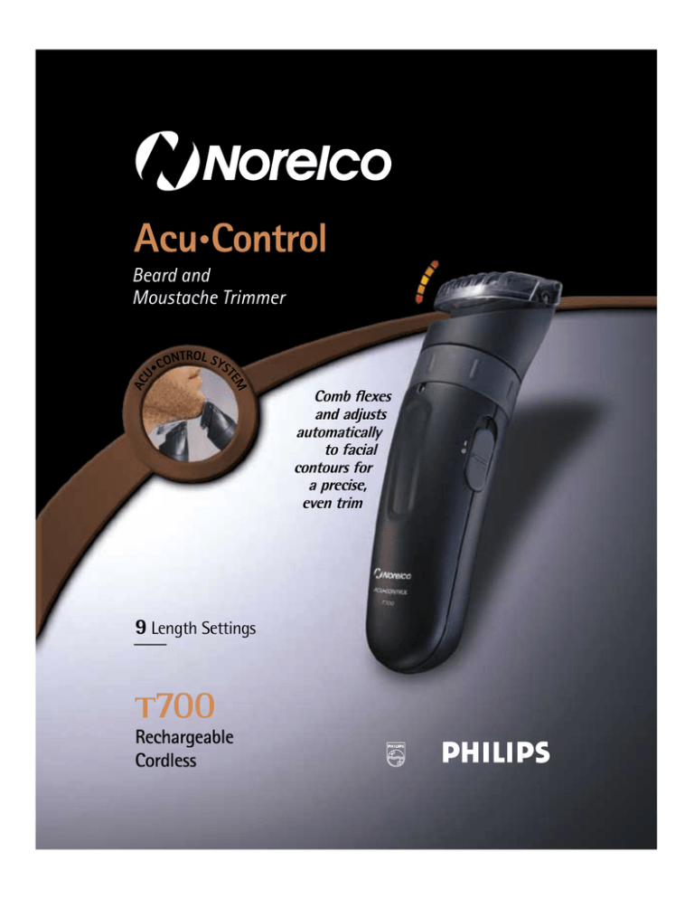 Philips Norelco T700 User's manual Philips Norelco T700 User's manual