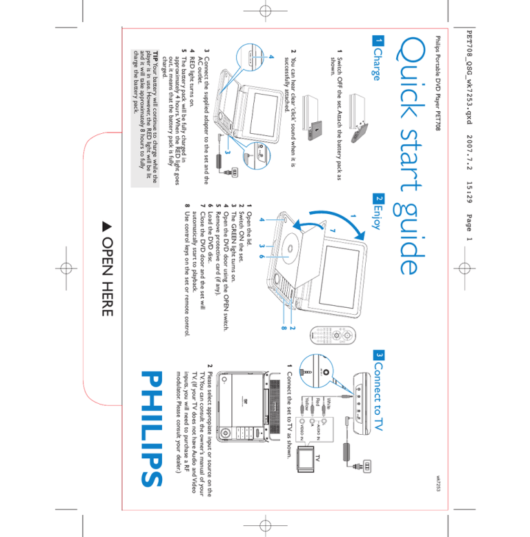 Philips PET708/98 User manual Philips PET708/98 User manual