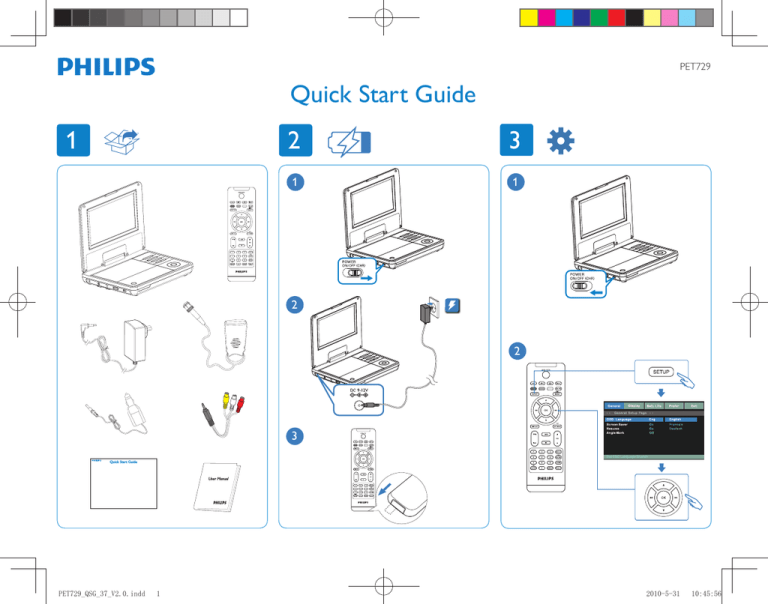 Philips PET729, PET729/37 User's manual Philips PET729, PET729/37 User's manual