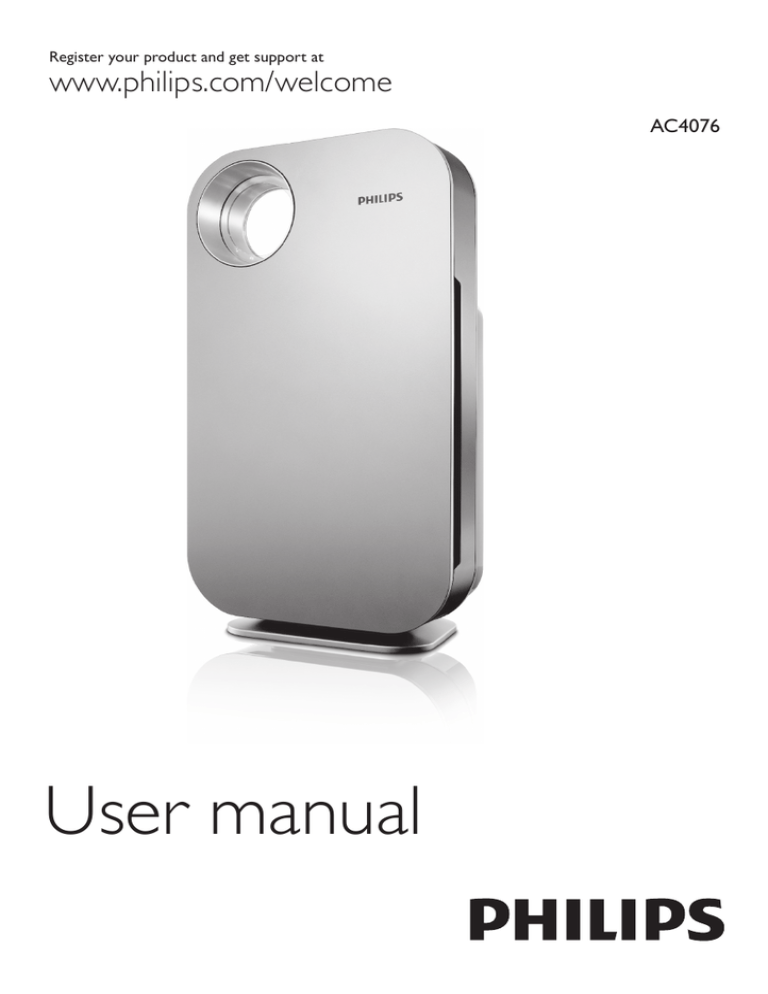 Philips AC4076 User manual Philips AC4076 User manual
