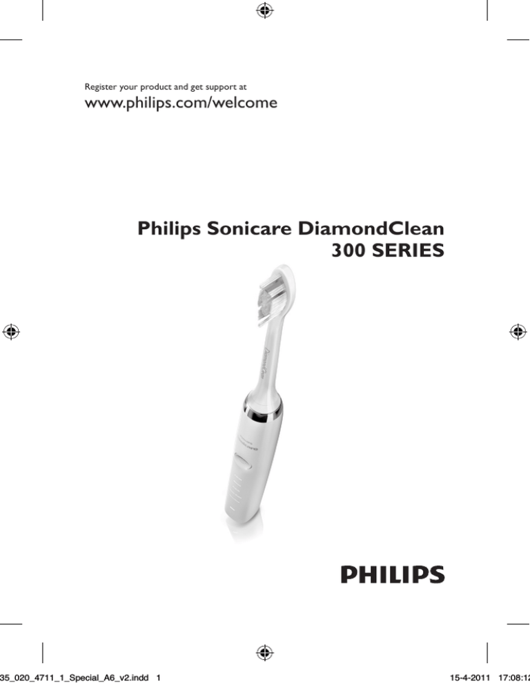 Philips Electric Toothbrush 300 Series User manual Philips Electric Toothbrush 300 Series User manual