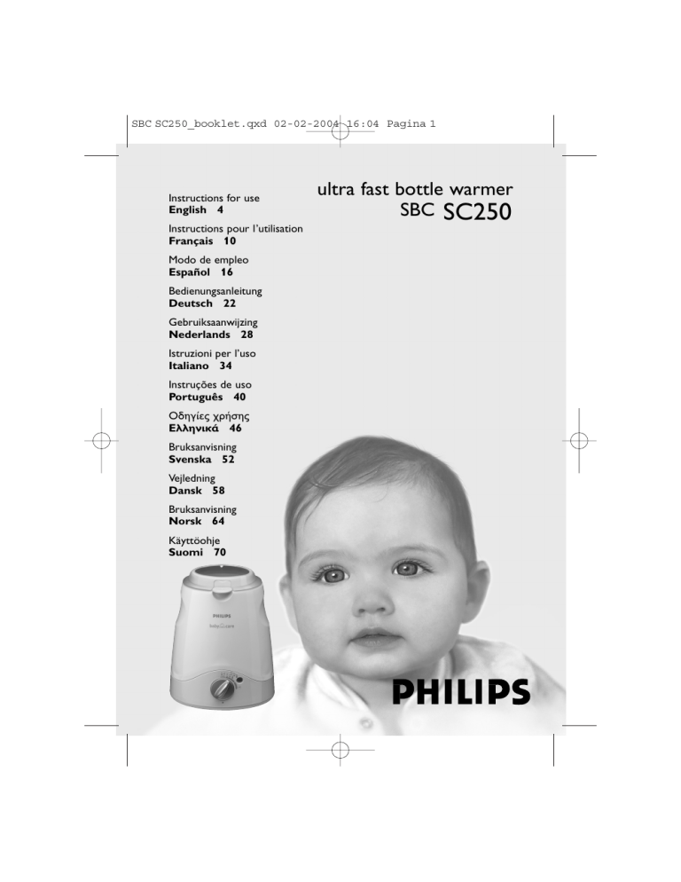 Philips SC250SBC, SBCSC250, 24DV19 Owner's manual Philips SC250SBC, SBCSC250, 24DV19 Owner's manual