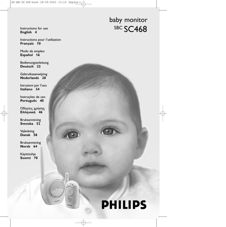 Philips SC468 User manual Philips SC468 User manual