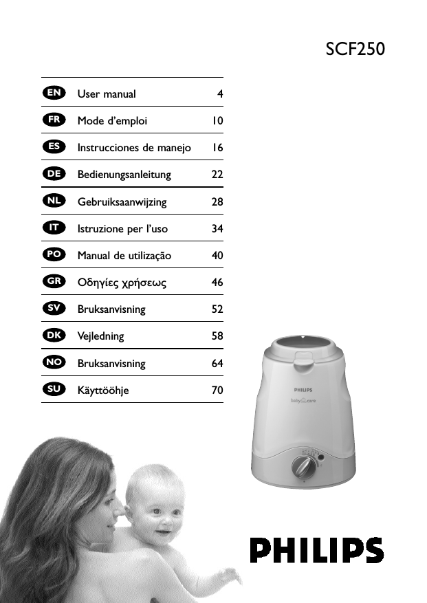 Philips SCF250 User's manual Philips SCF250 User's manual