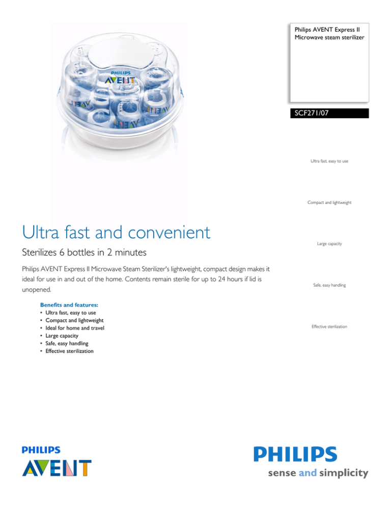 Philips SCF271/07 User's manual Philips SCF271/07 User's manual
