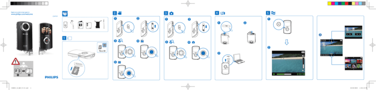 Philips SIC4014H/G7, Cam 101, CAM101BL/00 Quick start guide Philips SIC4014H/G7, Cam 101, CAM101BL/00 Quick start guide