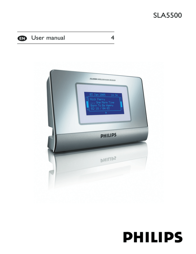 Philips SLA5500NS/17, SLA5500 User's manual Philips SLA5500NS/17, SLA5500 User's manual