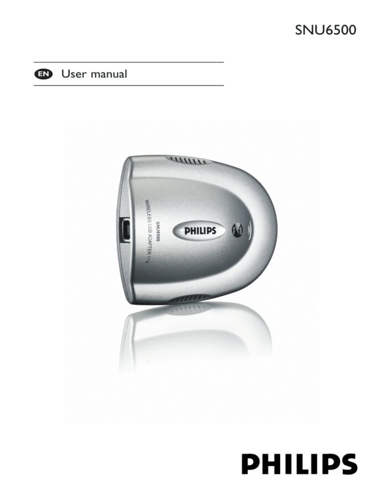 Philips SNU6500/00, SNU6500 User's manual Philips SNU6500/00, SNU6500 User's manual