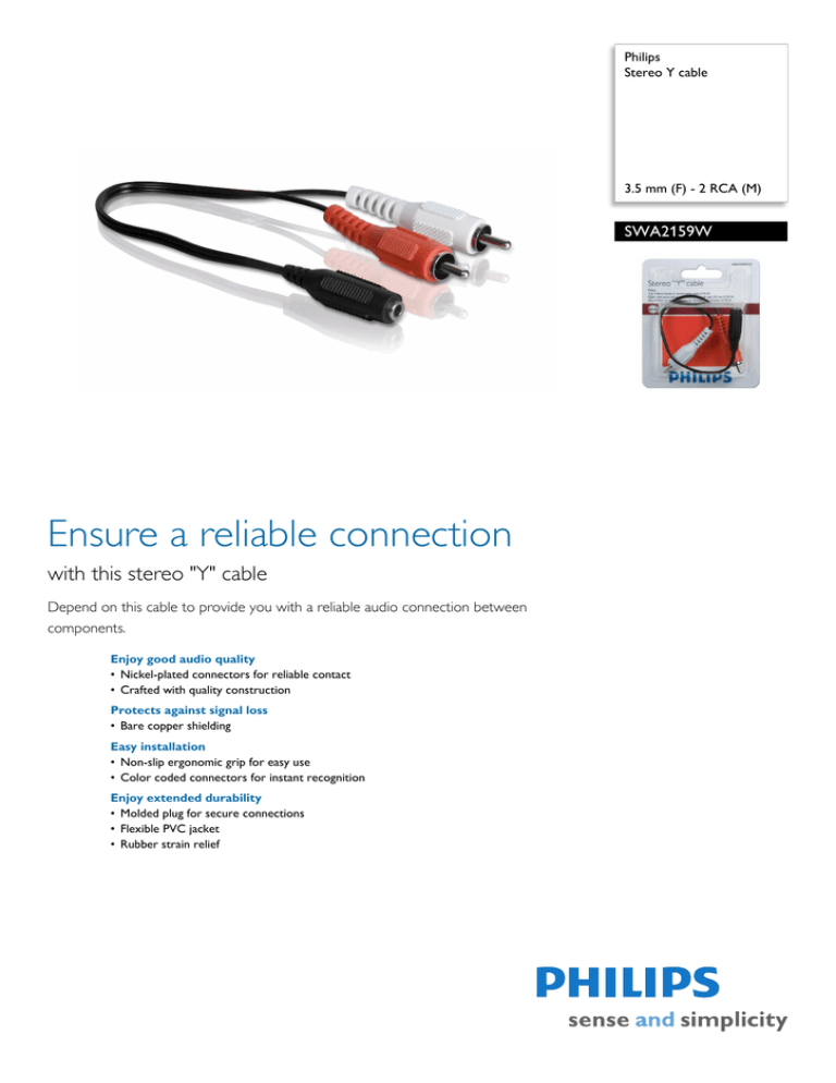 Philips SWA2159W User's manual Philips SWA2159W User's manual