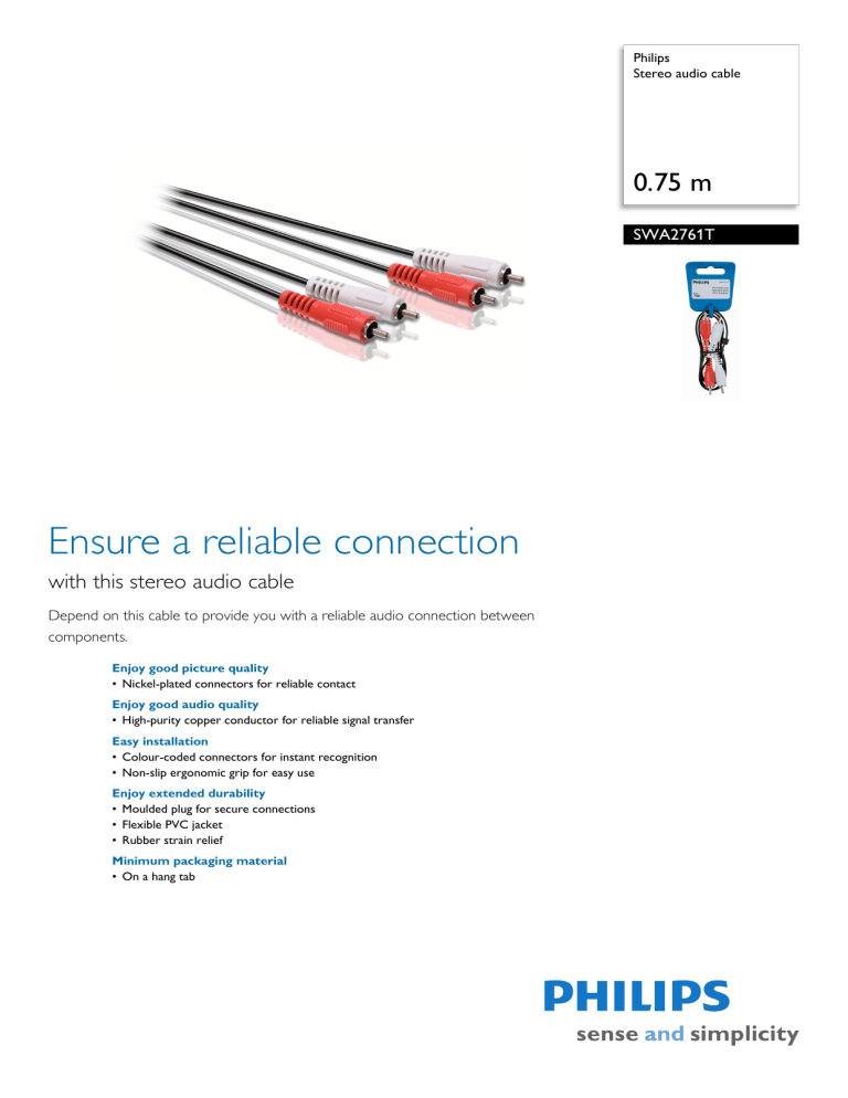Philips SWA2761T/10 User's manual Philips SWA2761T/10 User's manual
