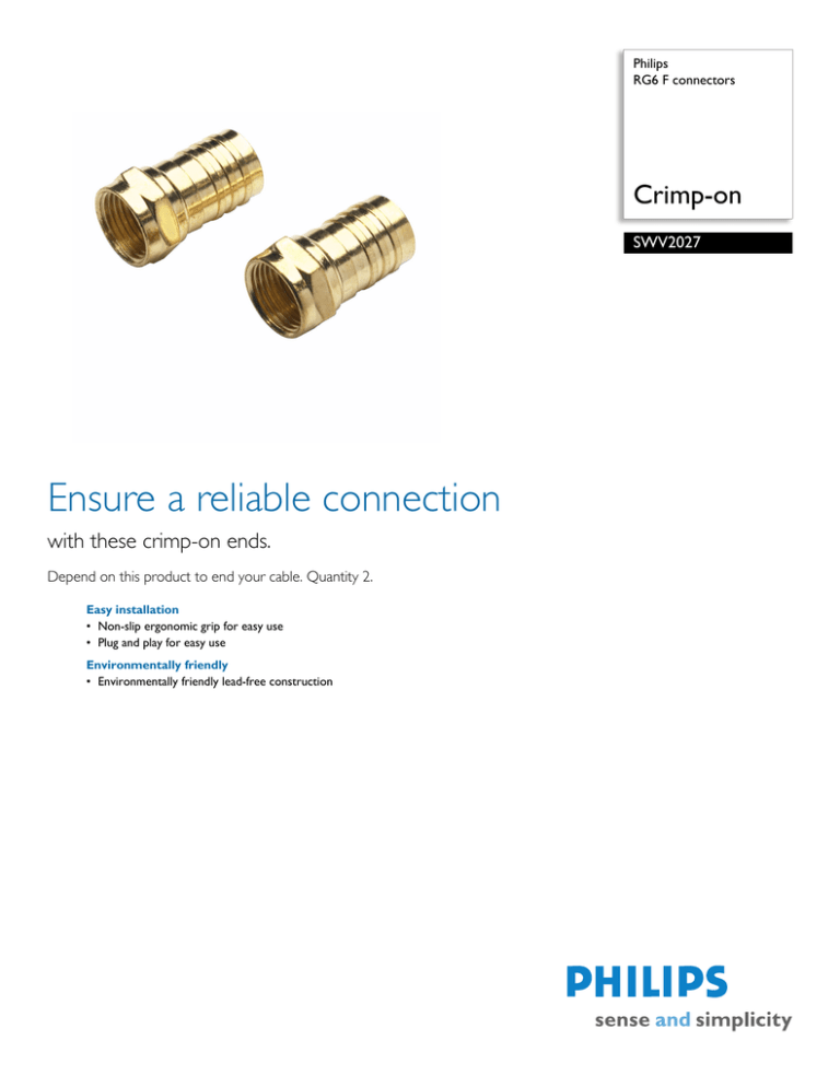 Philips SWV2027 User manual Philips SWV2027 User manual