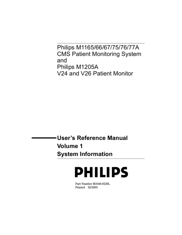 Philips V26CT User's manual Philips V26CT User's manual