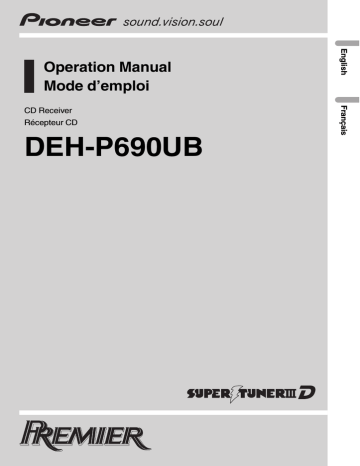 Pioneer Premier DEH-P690UB Operating instructions | Manualzz