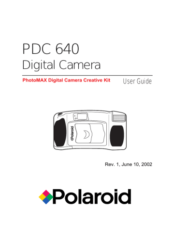 Polaroid PhotoMAX PDC 640 User guide | Manualzz