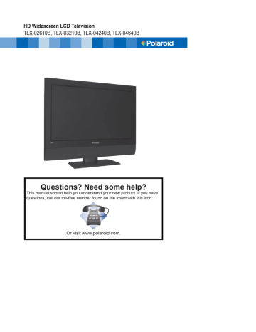 Polaroid TLX-02610B User's Manual | Manualzz Polaroid TLX-02610B User's Manual | Manualzz