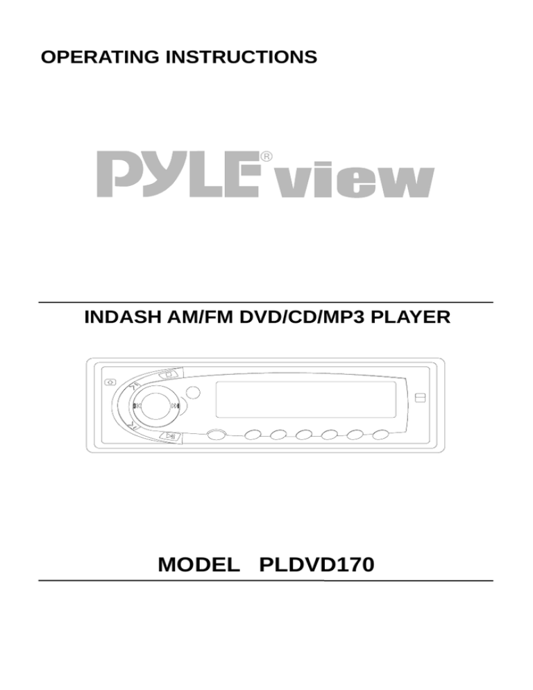 PYLE Audio PLDVD170 User manual PYLE Audio PLDVD170 User manual