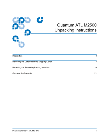 Quantum M2500 Instruction Manual | Manualzz