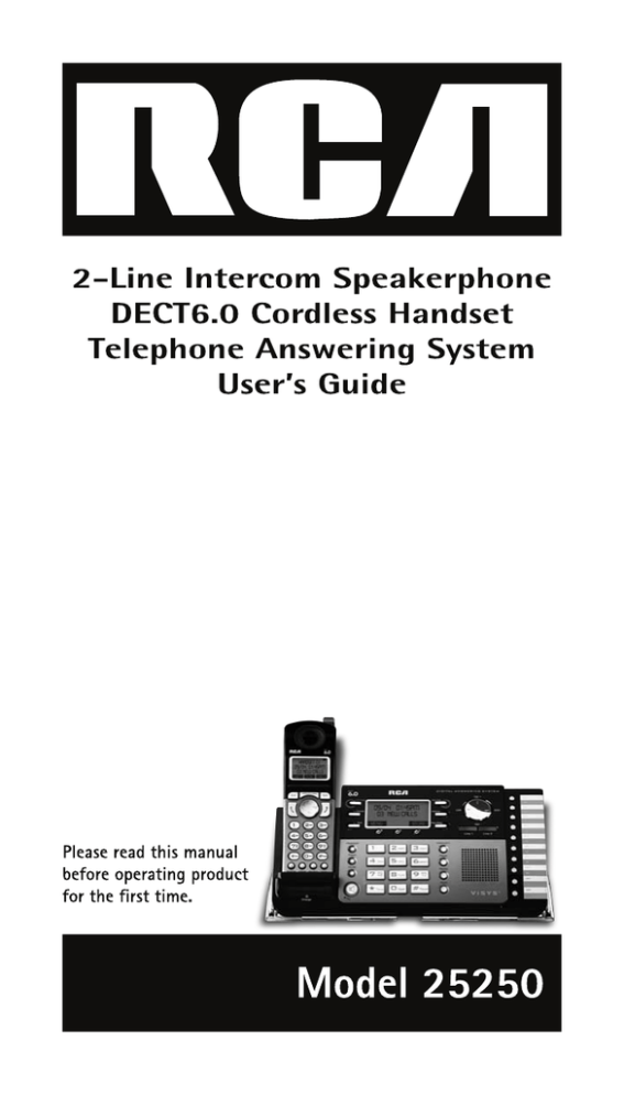 RCA 25250RE1 User manual RCA 25250RE1 User manual