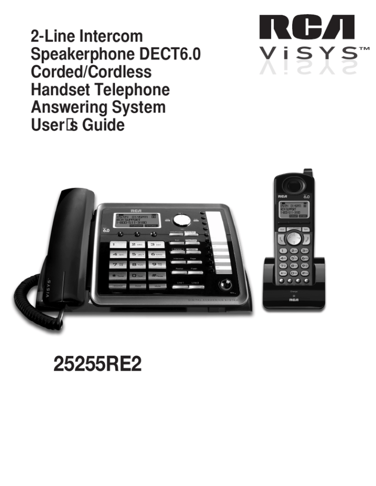 RCA 25270 User manual RCA 25270 User manual