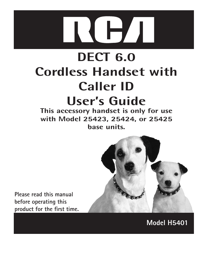 RCA H5401 User manual RCA H5401 User manual