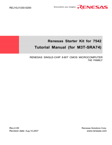Renesas REJ10J1330-0200 User's Manual | Manualzz Renesas REJ10J1330-0200 User's Manual | Manualzz