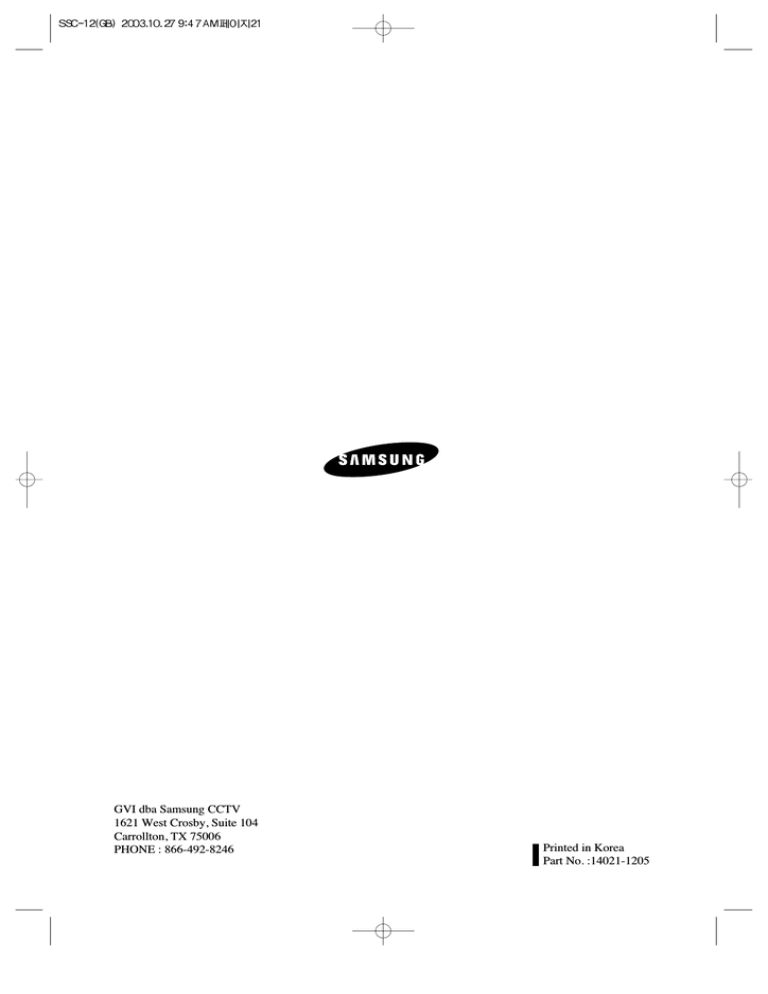 Samsung 14021-1205 User's manual Samsung 14021-1205 User's manual