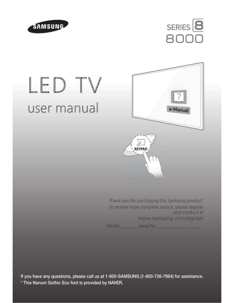 Samsung 1080P User's manual Samsung 1080P User's manual