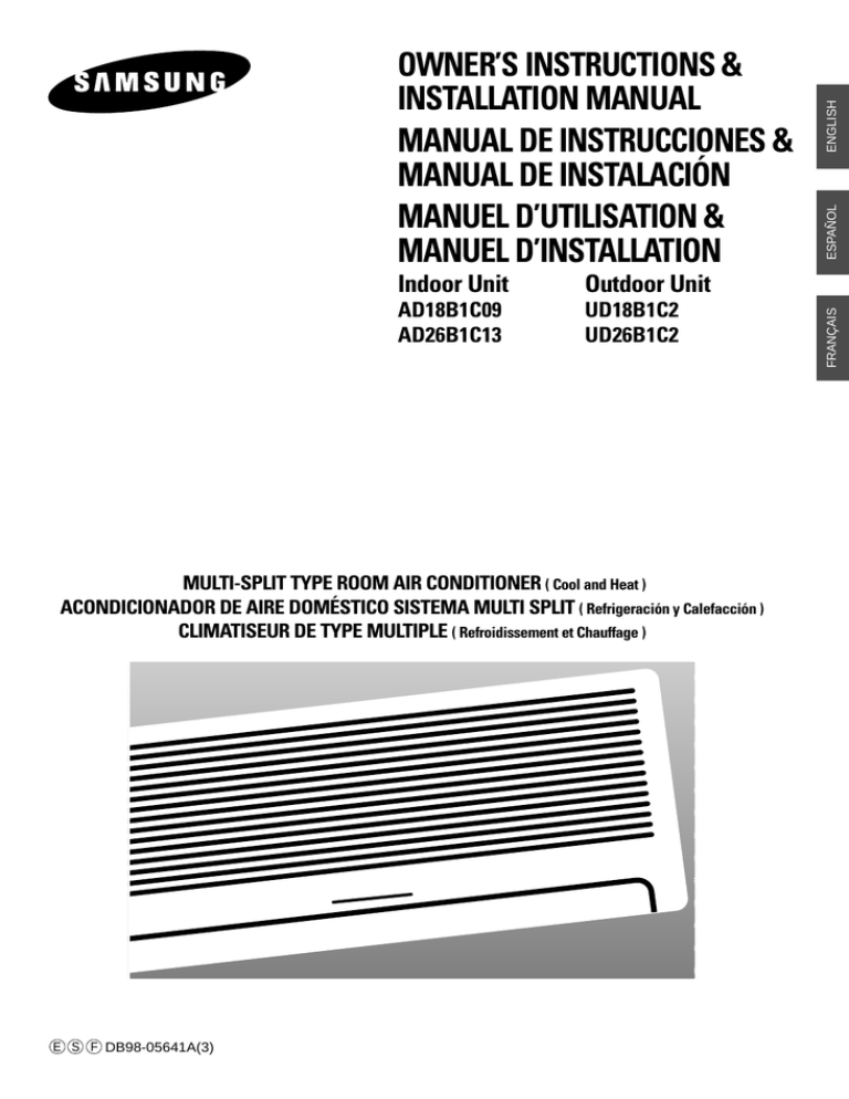 Samsung AD18B1C09 User's manual Samsung AD18B1C09 User's manual