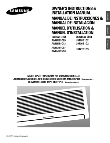 Samsung AM18B1C09 Installation manual | Manualzz