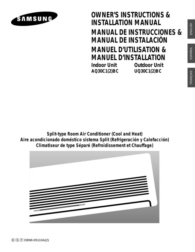 Samsung AQ30C1(2)BC User manual Samsung AQ30C1(2)BC User manual