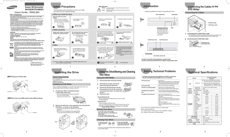 Samsung BG68-01622A User's manual Samsung BG68-01622A User's manual
