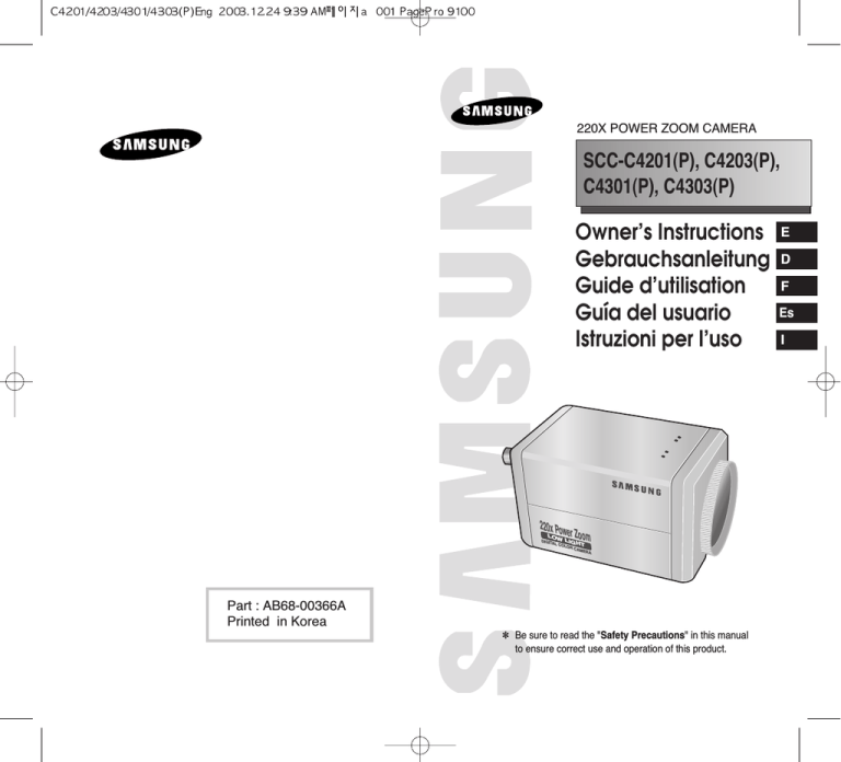 Samsung C4203(P) User's manual Samsung C4203(P) User's manual