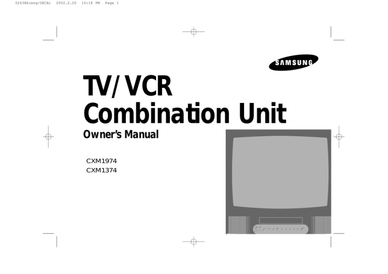 Samsung CXM1374, CXM1974 User's manual Samsung CXM1374, CXM1974 User's manual